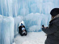 Ice castles turn farmland into winter wonderland in New Hampshire