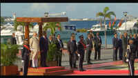 PM Modi receives ceremonial reception at Republic Square in Male