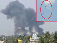 On cam: Two Surya Kiran aircraft crash during practice for Aero India show