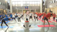 International Yoga Day: France Embassy performs yoga