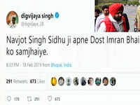 Congress leader Digvijaya Singh takes a dig at Navjot Singh Sidhu