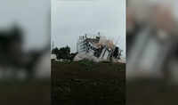 MP: Illegal portion of hotel demolished using explosives in Ujjain