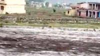 On cam: Muddy water flows in Uttarakhand's seasonal river post heavy rainfall