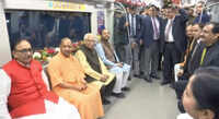Watch: CM Yogi takes ride in newly inaugurated Lucknow metro