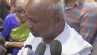 Lok Sabha election: HD Deve Gowda casts his vote