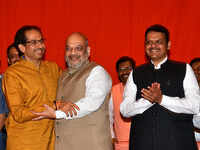 Seat-sharing pact for 2019 polls: Amit Shah meets Uddhav Thackeray; Shiv Sena to contest 23 seats, BJP 25 