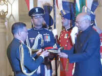 President Kovind confers honorary rank of General of Indian Army on Nepal Army Chief