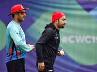 Afghanistan train ahead of World Cup match with India
