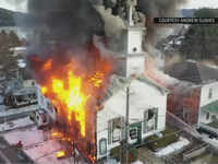 Fire destroys historic upstate New York church