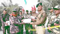 Republic Day: BSF exchange sweets with their Bangladeshi counterparts