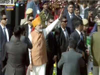 Republic Day 2019: PM Narendra Modi waves at crowd after parade