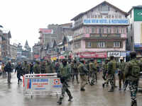Stone-pelters target security forces in J&K's Budgam