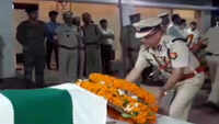 Security personnel, officers pay tribute to Constable Sunil Kalita at Guwahati airport