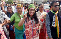 Lok Sabha elections: Agatha Sangma files her nomination in Meghalaya’s Tura