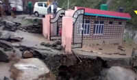 Houses & roads damaged due to heavy rainfall in HP’s Chamba