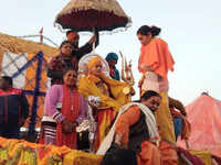Meet a Haj pilgrim who is leader of Kinnar Akhara at Kumbh