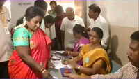 Lok Sabha polls: BJP candidate Tamilisai Soundararajan casts her vote in Chennai