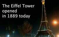 Today in History: The Eiffel Tower opened in 1889