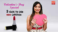 Valentine's Day Special: 3 ways to use a red lipstick