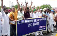 Normal life affected in Jammu as transporters strike against GPRS on vehicles