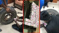 On cam: Cash recovered from vehicle's stepney wheel in Karnataka ahead of third phase of Lok Sabha polls