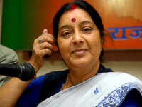 Sushma Swaraj shows her witty side on Twitter