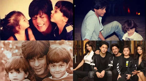 ​Shah Rukh Khan's unbreakable bond with his kids Aryan, Suhana and AbRam