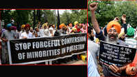 Sikhs protest against forced conversion in Pakistan