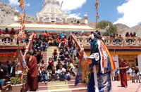 Leh: Devotees celebrate annual festival of Tseskarmo Monastery