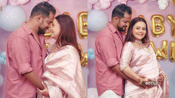 Parents-to-be Devoleena Bhattacharjee and Shanwaz’s glowing moments from their baby shower; in pics