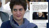 Priyanka Gandhi hits out at ruling BJP government and mocks PM Narendra Modi