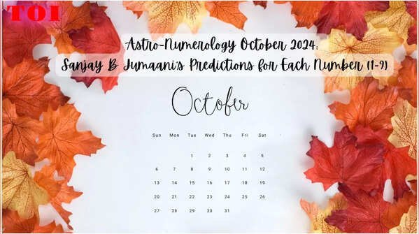 ​Astro-Numerology October 2024: Sanjay B Jumaani's Predictions for Each Number (1-9)