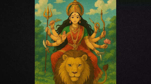 Studio Ghibli creations of Maa Durga 