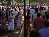 Goa bids last goodbye to late Goa CM Manohar Parrikar