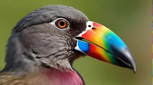 7 beaks of birds that look painted by an artist