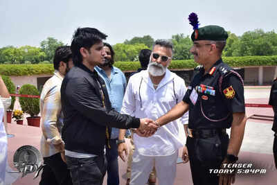 Nikhil, Garry BH, National Thriller 'SPY' teaser has been launched at Subhash Chandra Bose statue, Karthavya Path in New Delhi