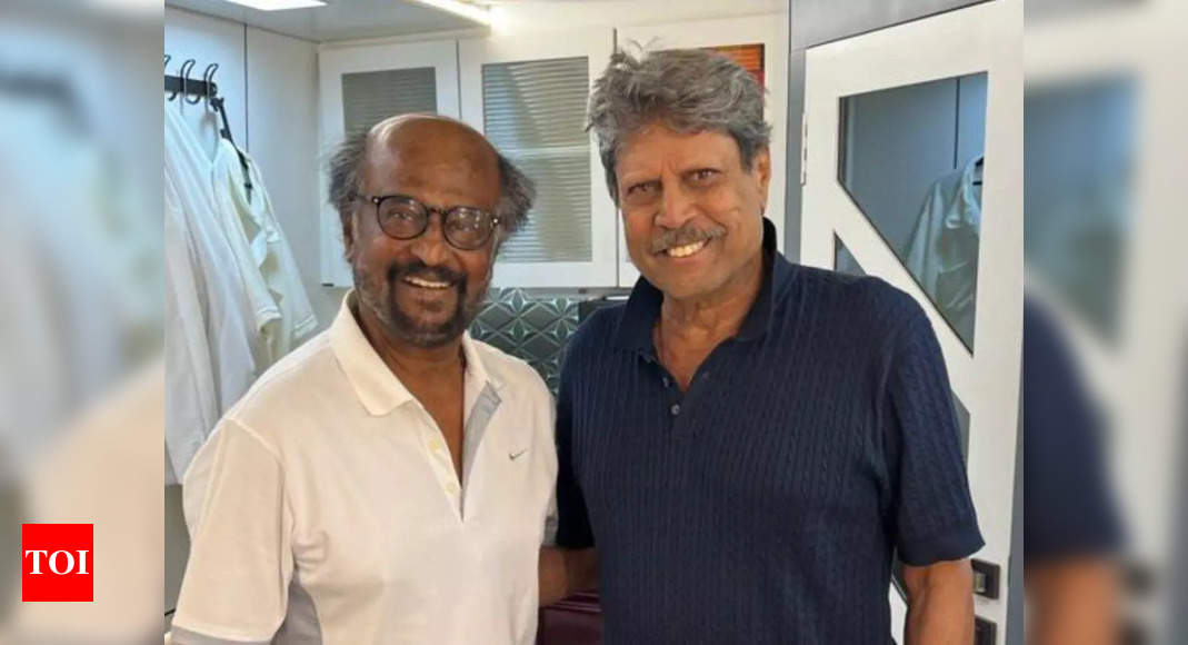 Indian Cricket Legend Kapil Dev Meets Superstar Rajinikanth Tamil