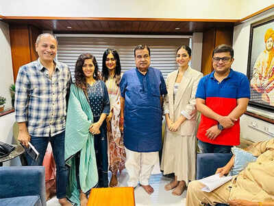Vipul Shah and Adah Sharma, 'The Kerala Story' team meet Union Minister Nitin Gadkari