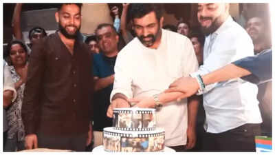'Shivarayancha Chhava': Digpal Lanjekar wraps up shooting of his upcoming historical epic; team celebrates with cake cutting on set