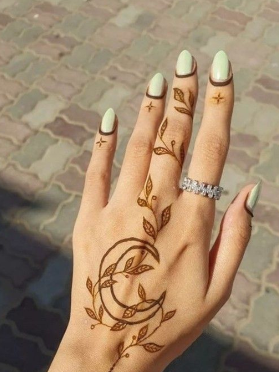 Chand Mehndi Designs For Eid Ul Adha Trendradars India