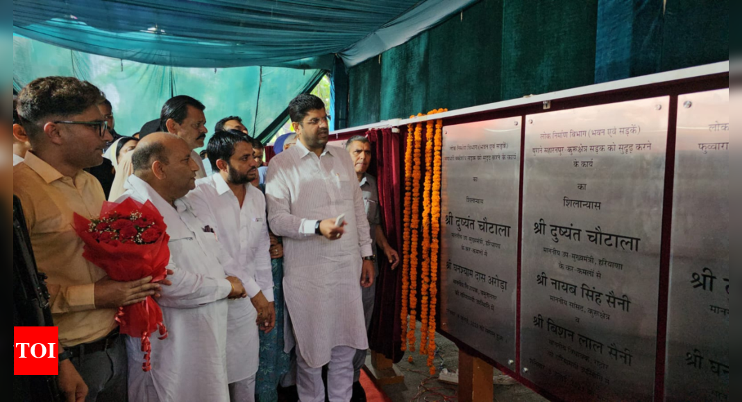 Haryana Deputy CM Dushyant Singh Chautala Lays Foundation Stone Of Road