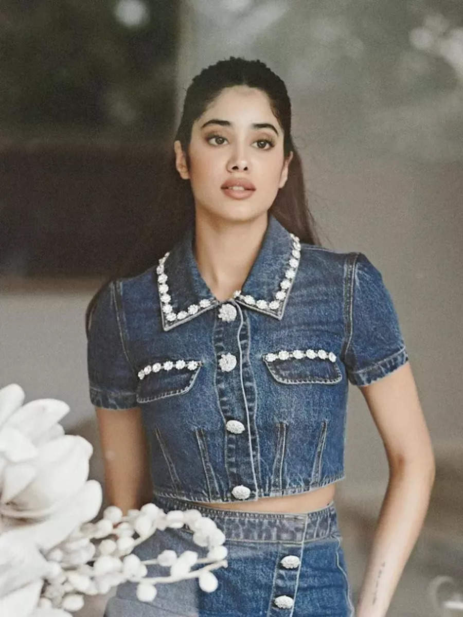 Janhvi Kapoor Shows How To Pull Off Denim On Denim Look In This Chic