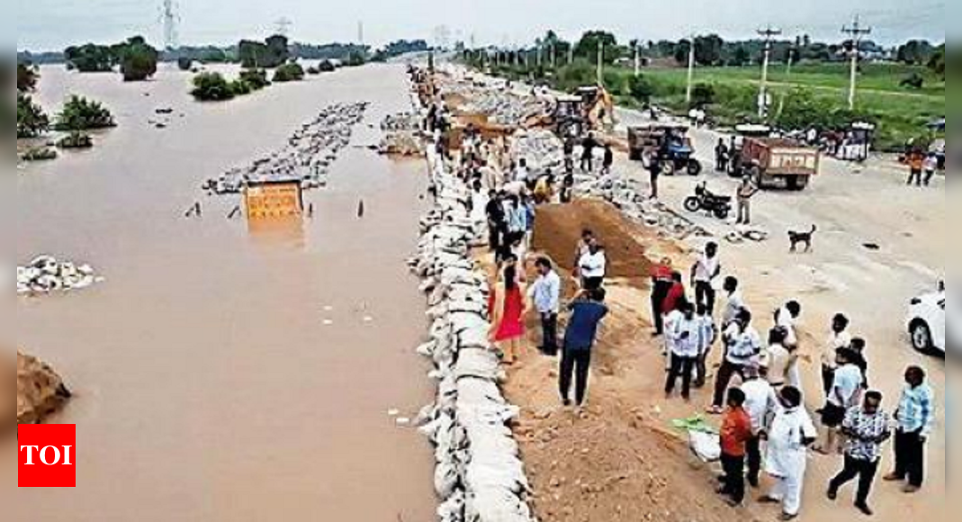 NH Turns Into A River As Ghaggar Rises In Haryana Chandigarh News