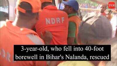 3-year-old, who fell into 40-ft borewell in Bihar's Nalanda, rescued