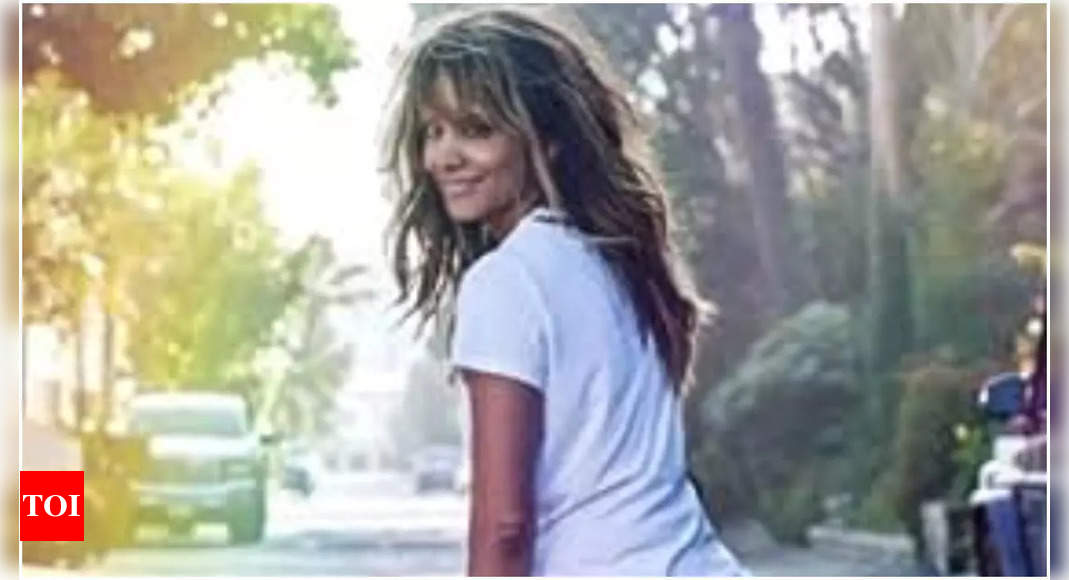 Halle Berry Seen Skateboarding In Bikini Ahead Of Her 57th Birthday