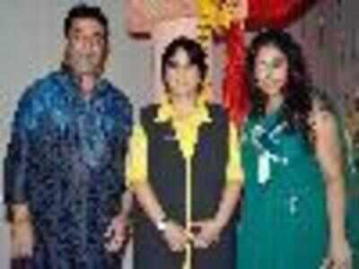 Zayed Khan and Dia Mirza at Sankalp Dandiya