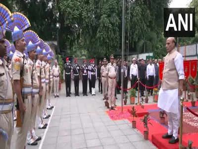 Rajnath Singh Independence Day Rajnath Singh Hoists National