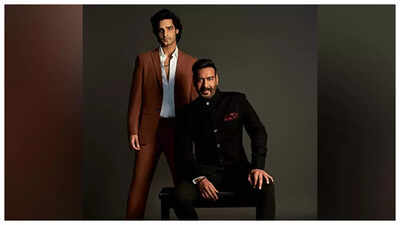 Ajay Devgn poses with nephew Aaman in latest pictures