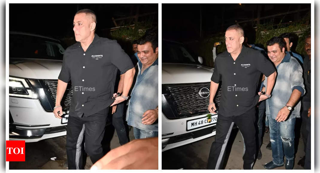 Salman Khan Flaunts His New Bald Look As He Steps Out In Style Fans