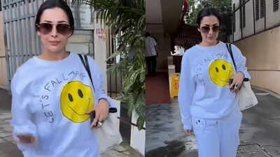 Amid break-up rumours, Malaika Arora wears a sweatshirt saying 'Let's Fall Apart'; actress unfollows Arjun Kapoor's family members on social media